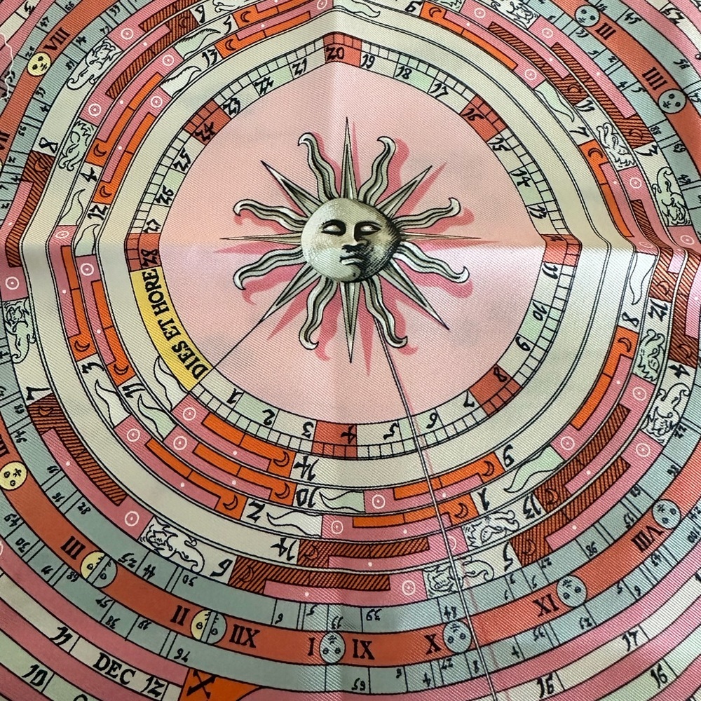 Hermes Pink Silk Scarf